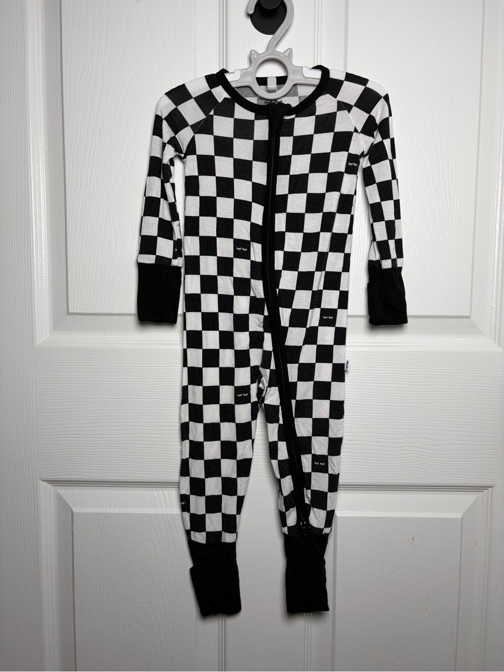 Little Sleepies Cool Checks Bamboo Convertible Zippy 6-12M GUC